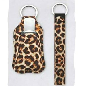 Gift Set  Refillable Sanitizer Bottle Key Wristlet